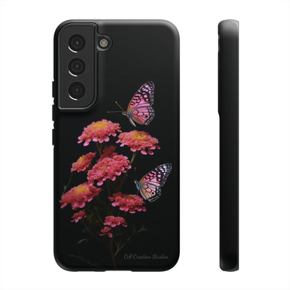 "Achillea Desert Eve Deep Rose & Butterfly" Phone Case -Tough Cases