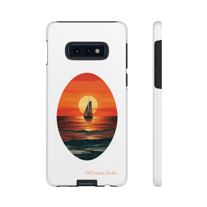 "Sailboat Sunset Serenity" -Tough Samsung Cases