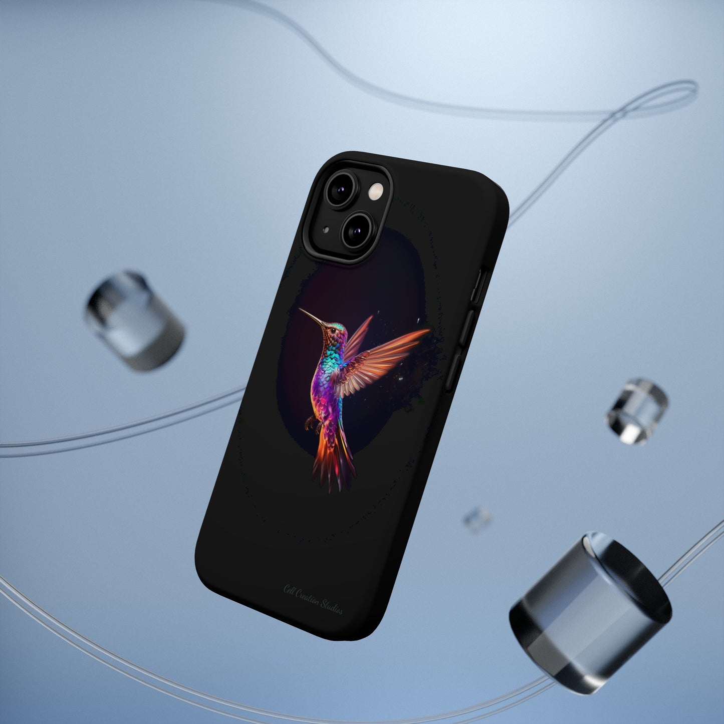 Introducing the "Enchanted Hummingbird" Cell Phone Case – Elegance Meets Nature -MagSafe Tough Cases