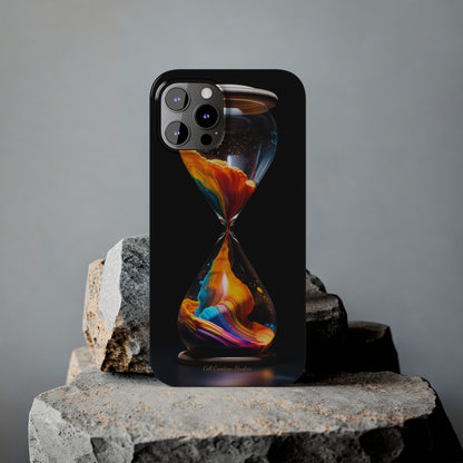 Introducing the "Vibrant Sands of Time" Cell Phone Case – Embrace the Beauty of Colorful Hourglass Design -Tough Cases