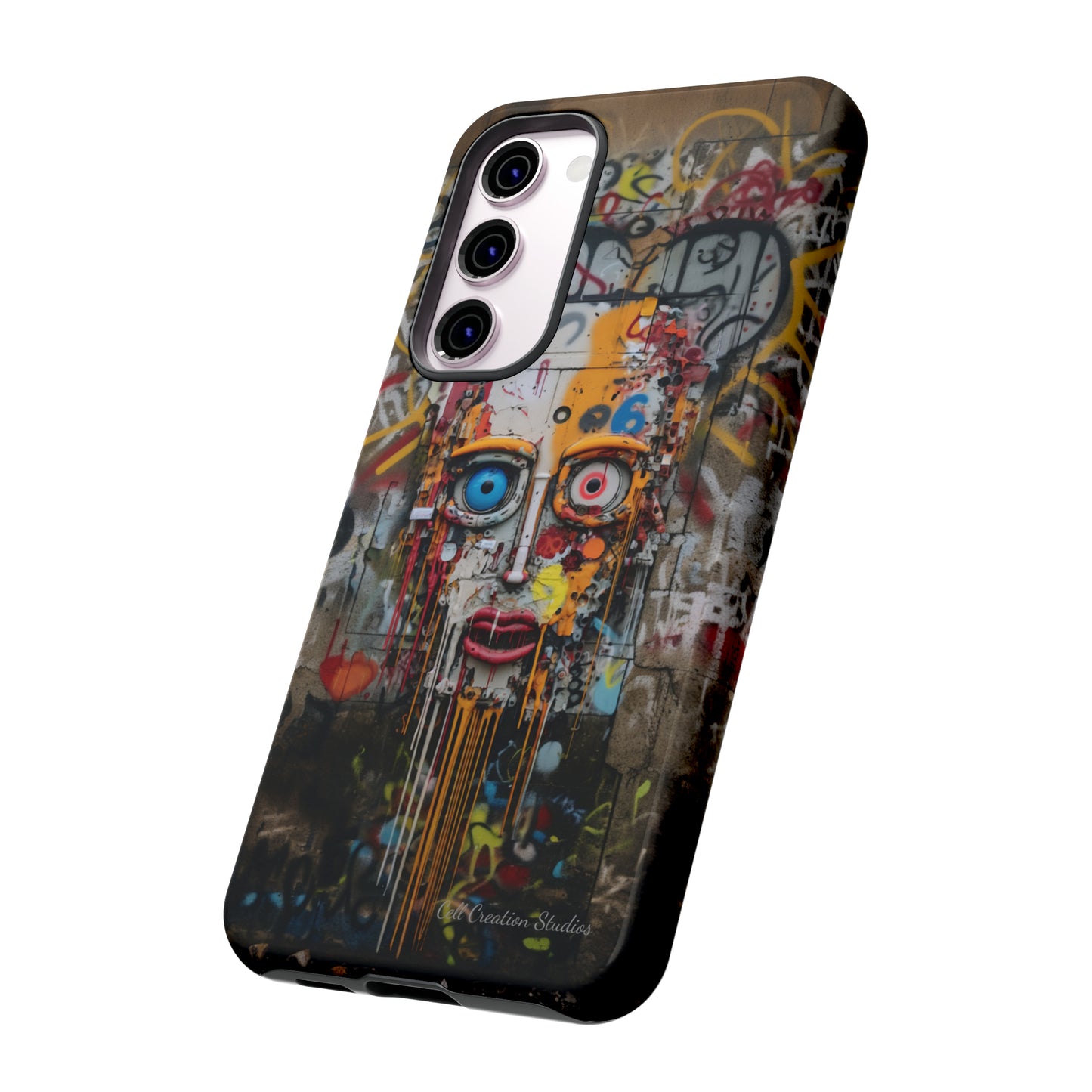 "Urban Graffiti Face" -Tough Phone Cases