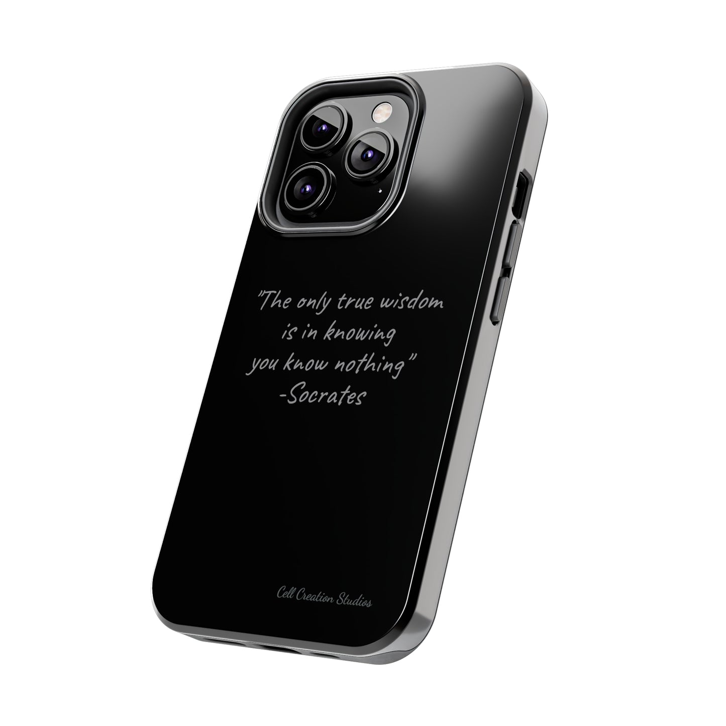 The "Socrates' Wisdom" Quote Phone Case -Tough Phone Cases