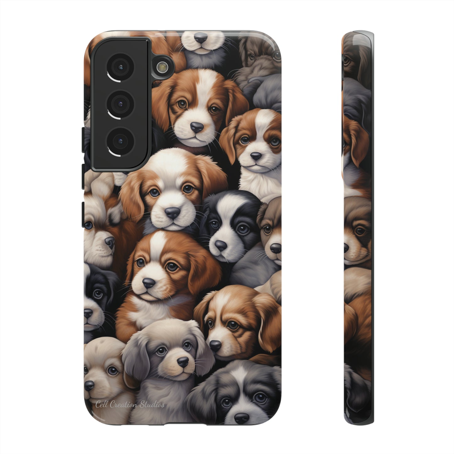 "Puppy Pile" Cuddles Phone Case -Tough Cases