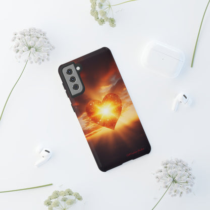 Introducing the "Sunlit Heart" Cell Phone Case – Embrace Love and Radiance -Tough Cases