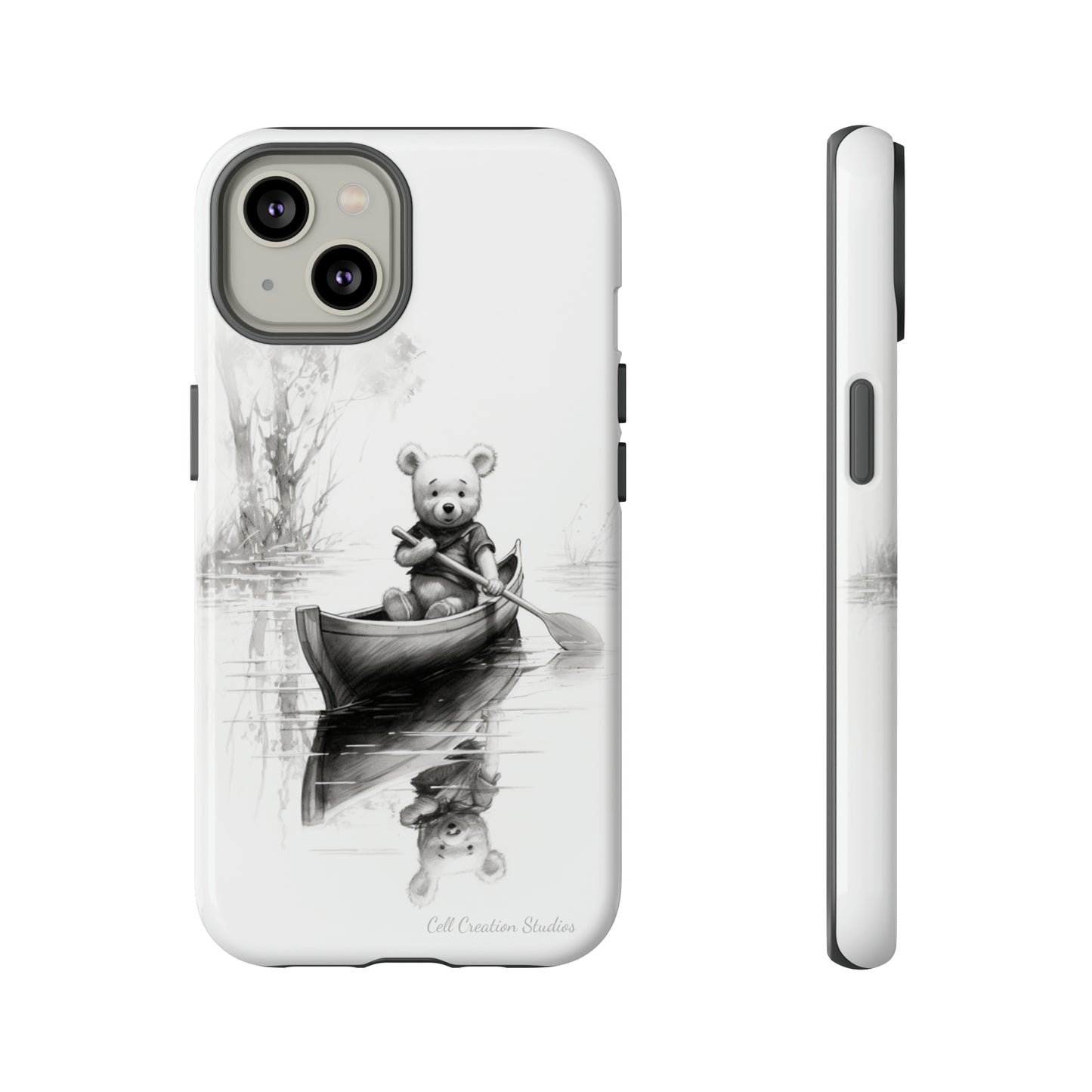 "Winnie-the-Pooh Rowing" Phone Case -Tough Cases