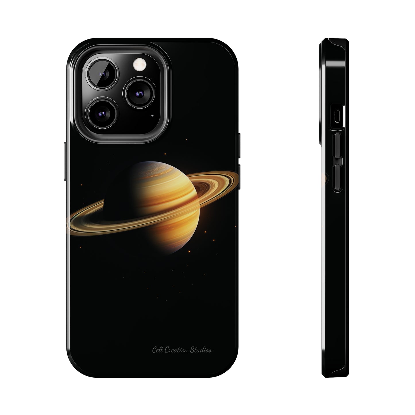 Introducing the "Saturn's Elegance" Cell Phone Case – A Cosmic Masterpiece -Tough Phone Cases