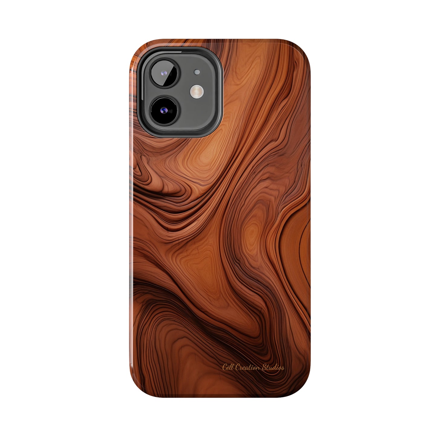 The "Natural Elegance" Wood Pattern Phone Case -Tough Phone Cases