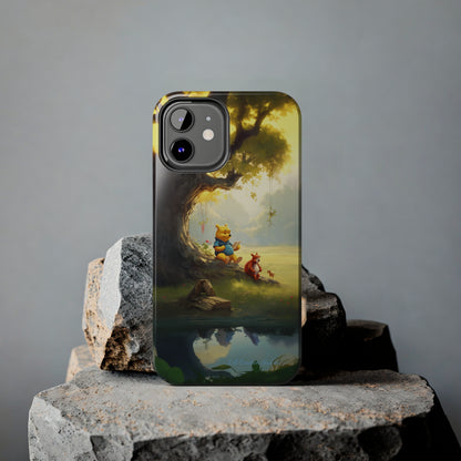 Introducing the "Winnie-The-Pooh Storytime" Cell Phone Case – A Nostalgic Journey with Friends -Tough Phone Cases