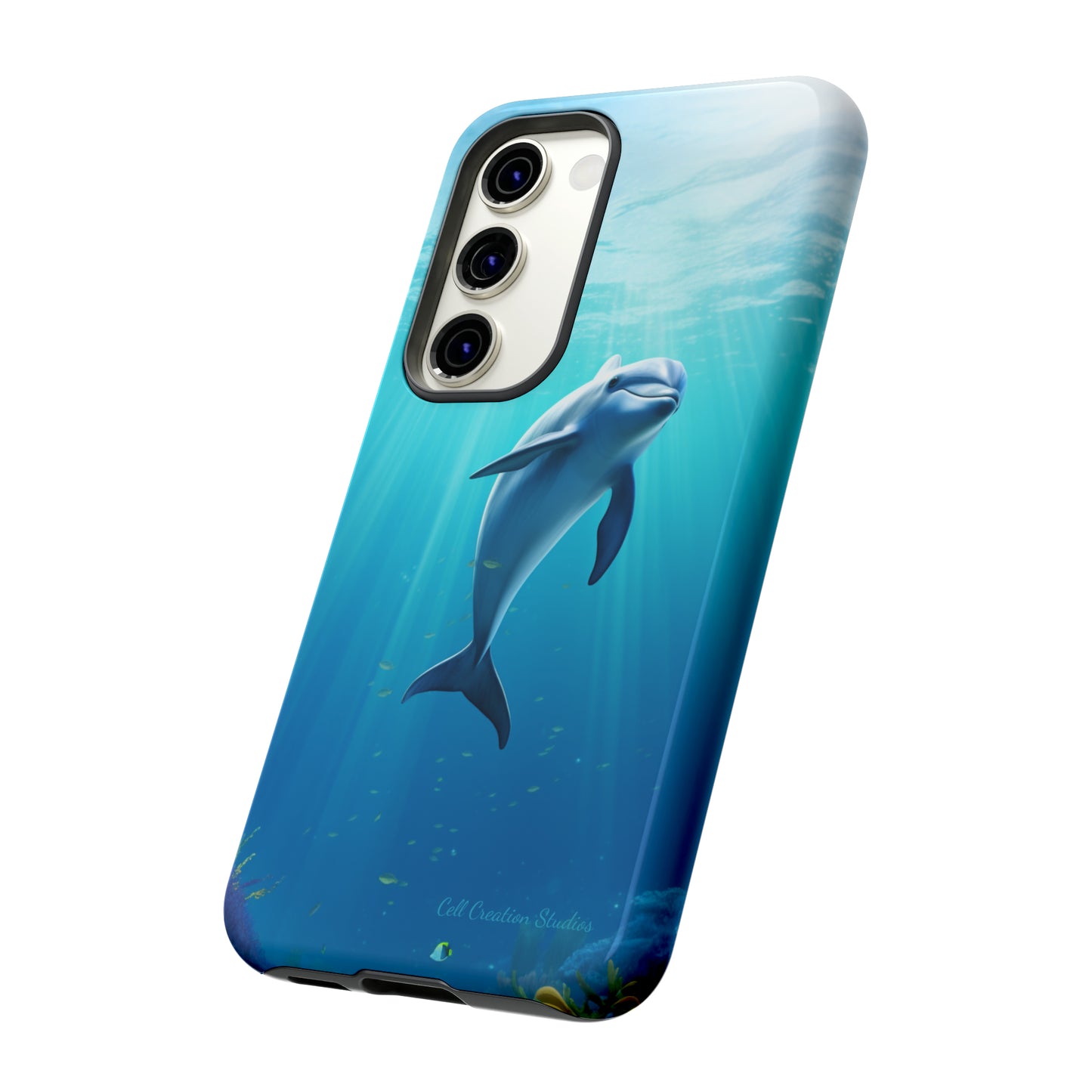 The "Dolphin Serenity" -Tough Samsung Phone Cases