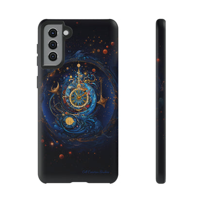 "Cosmic Clock Elegance" -Tough Samsung Phone Cases