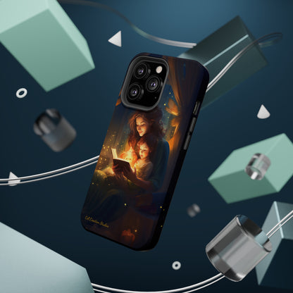 Introducing the "Bedtime Story Bliss" Cell Phone Case – Cherish Heartwarming Moments with Every Glance -MagSafe Tough Cases