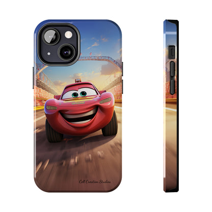 The "Smiling Red Racer" Phone Case -Tough Phone Cases