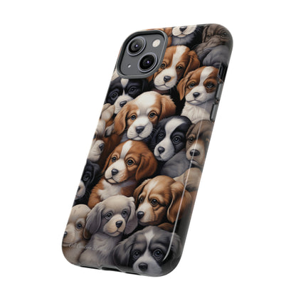 "Puppy Pile" Cuddles Phone Case -Tough Cases