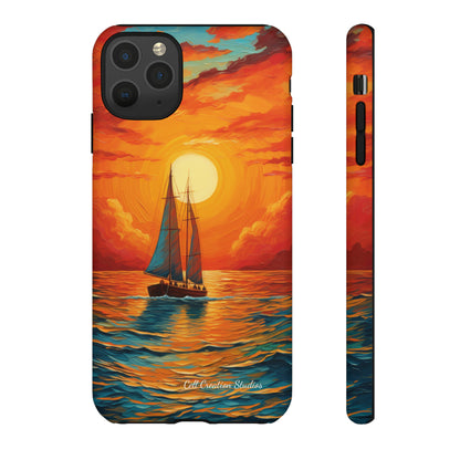 "Sailboat Sunset" - Tough iPhone Cases