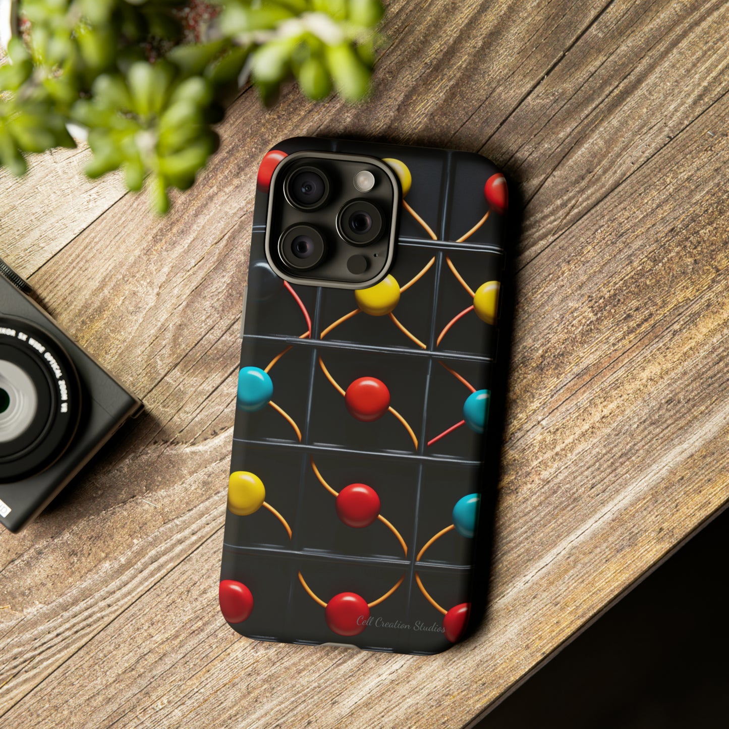 "Vibrant Spheres Fusion" -Tough Phone Cases