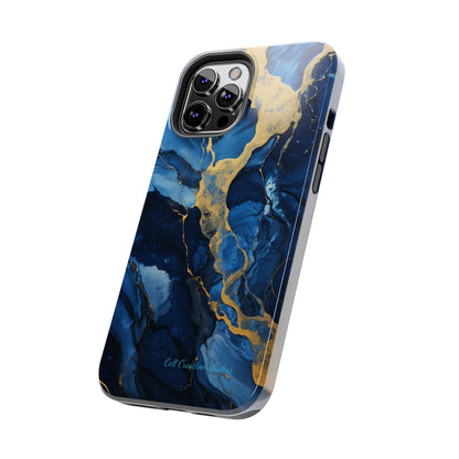 "Azure Elegance Marble" -Tough iPhone Cases