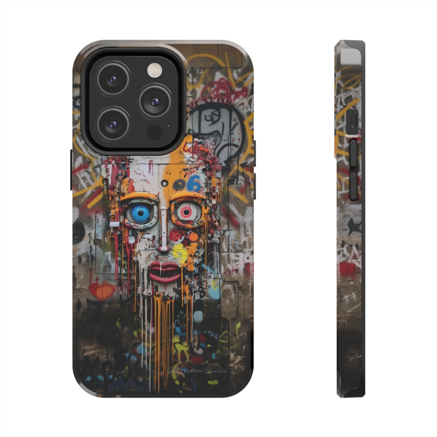 "Urban Graffiti Face" -Tough Phone Cases