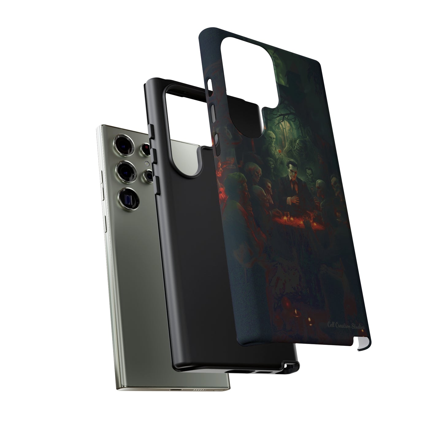 Introducing the "Ghoulish Gala" Cell Phone Case – Dracula's Halloween Soiree -Tough Cases