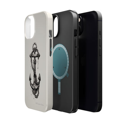 "Nautical Elegance Anchor" -MagSafe Tough iPhone Cases