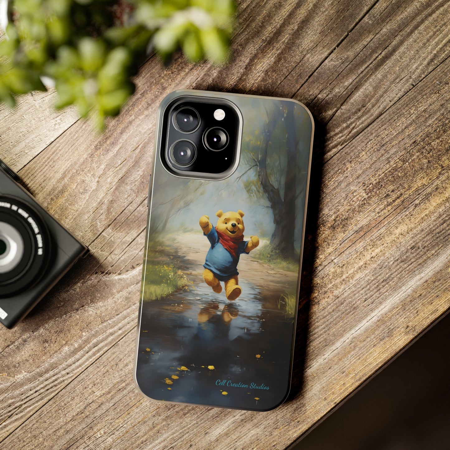 Introducing the "Winnie-The-Pooh Puddle Splash" Cell Phone Case – A Splash of Nostalgic Fun -Tough Phone Cases