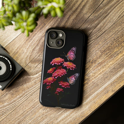 "Achillea Desert Eve Deep Rose & Butterfly" Phone Case -Tough Cases