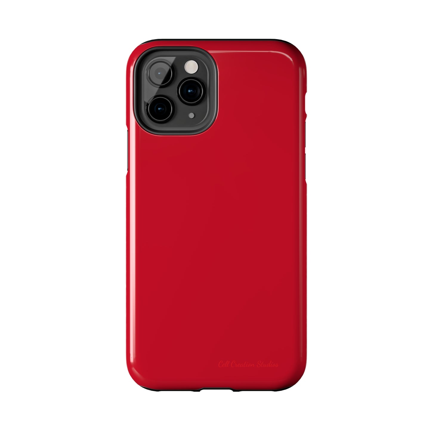 "Bold Crimson Shield" -Tough iPhone Cases