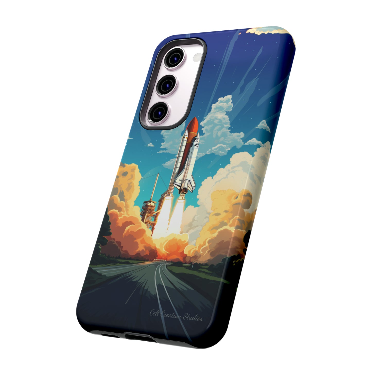 Introducing the "NASA Space Shuttle Launch" Cell Phone Case - Elevate Your Style to New Heights -Tough Cases