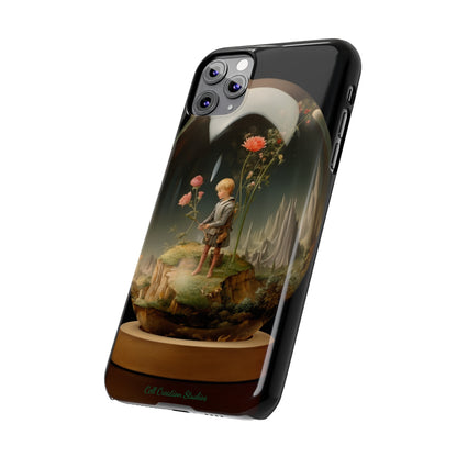 Introducing the "Miniature Gardener" Cell Phone Case – Embrace Your Imagination with a Captivating Glass-Encased Design -Slim Phone Cases