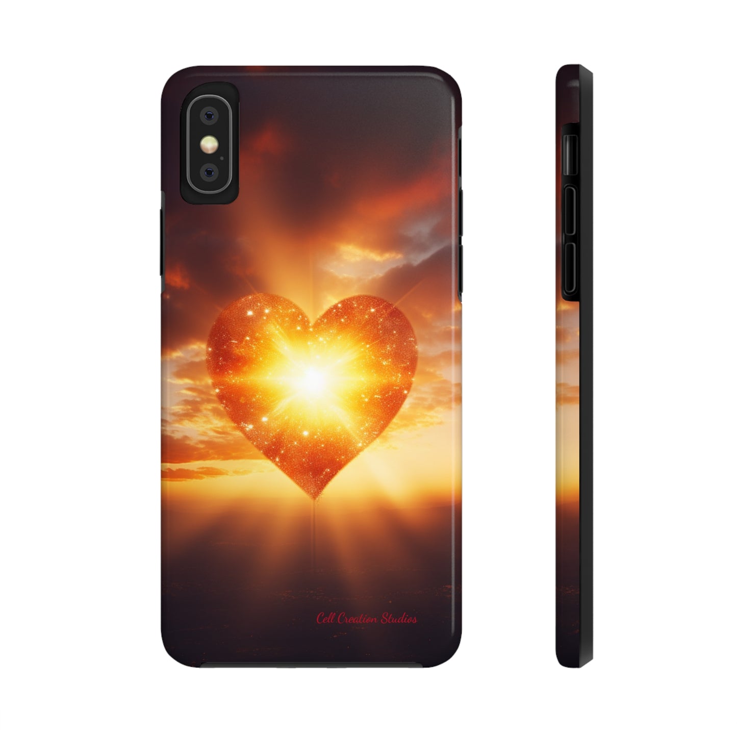 Introducing the "Sunlit Heart" Cell Phone Case – Embrace Love and Radiance -Tough Phone Cases