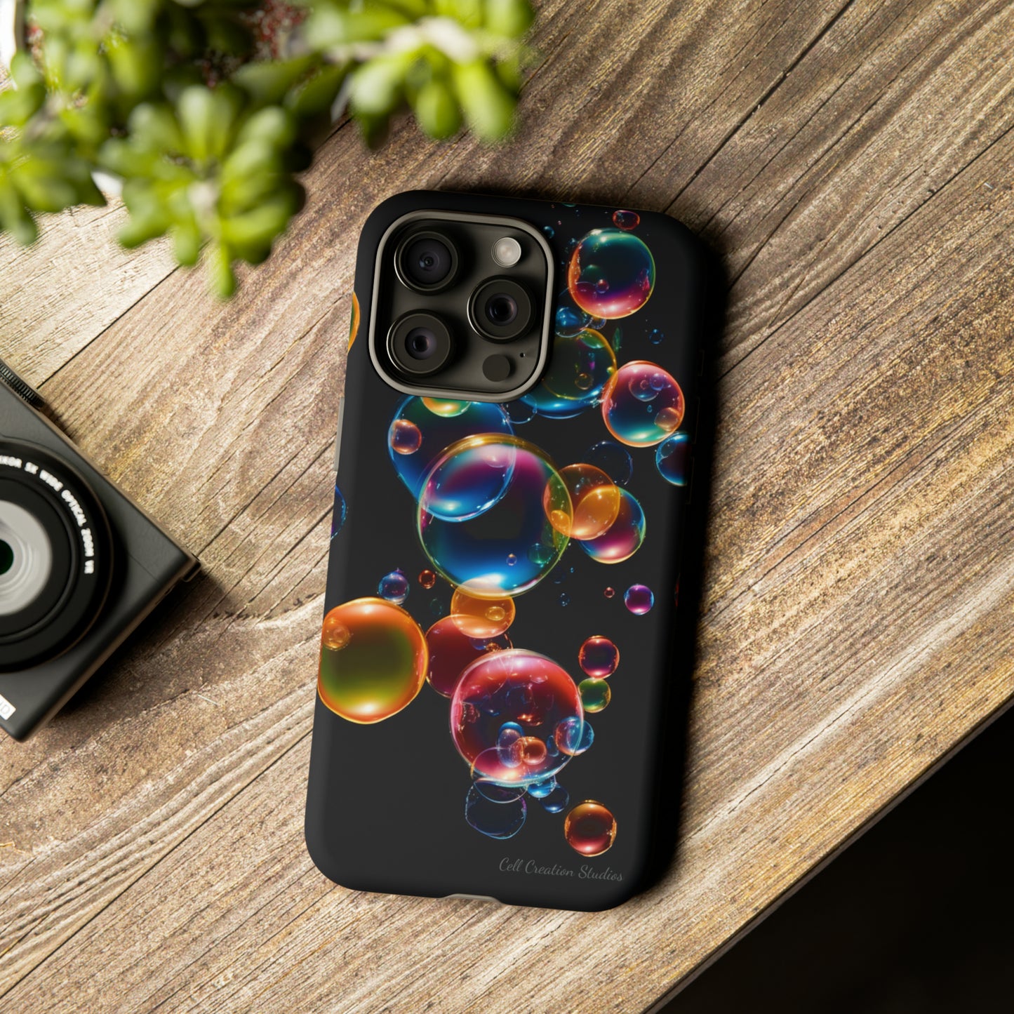 Elevate Your Phone's Aesthetic with our "BubbleBurst" Cell Phone Case -Tough Cases