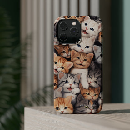 "Kitten Cuddle Haven" Phone Case -MagSafe Tough Cases