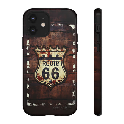 "Retro Route 66" Phone Case -Tough Cases