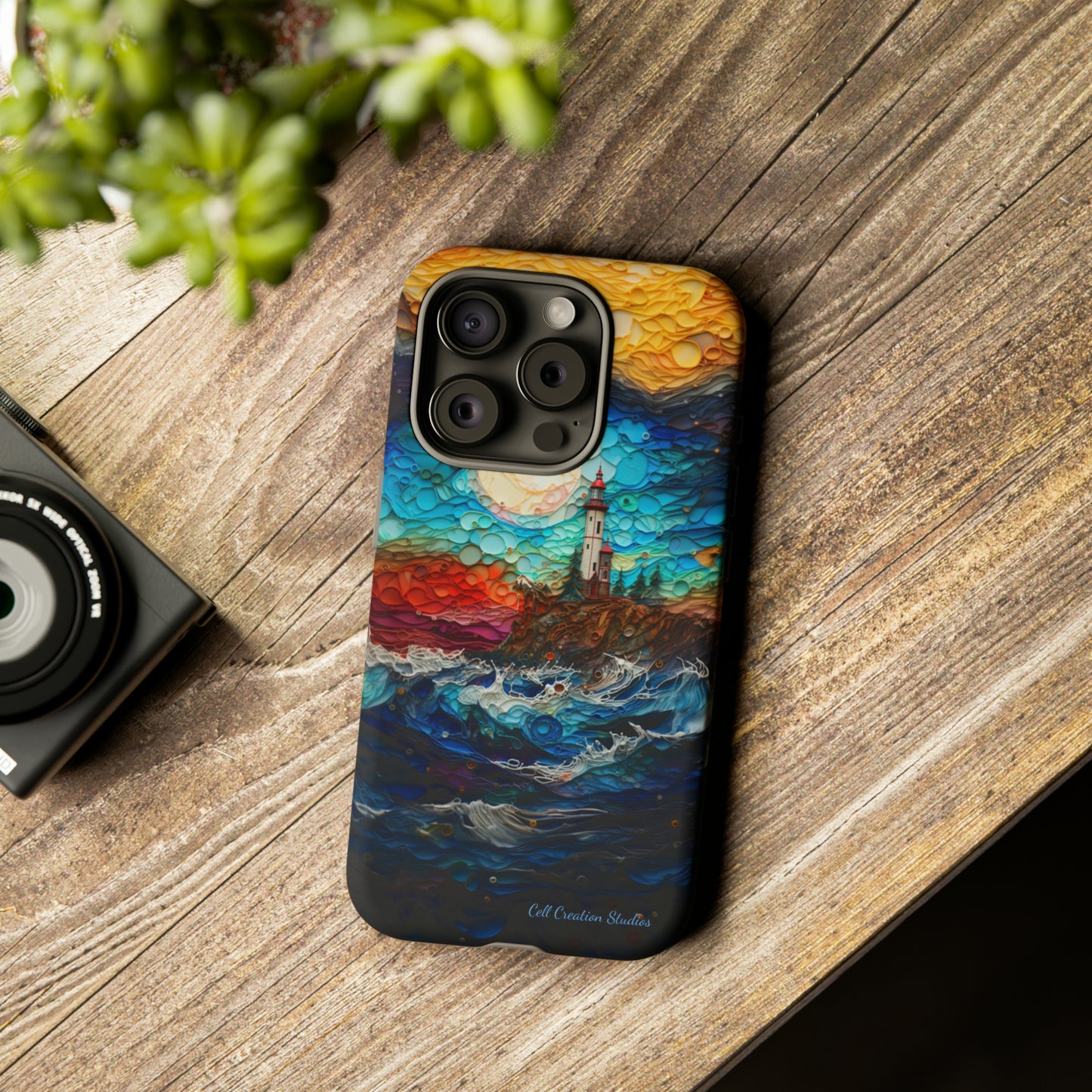 "Coastal Canvas Guardian" -Tough iPhone Cases