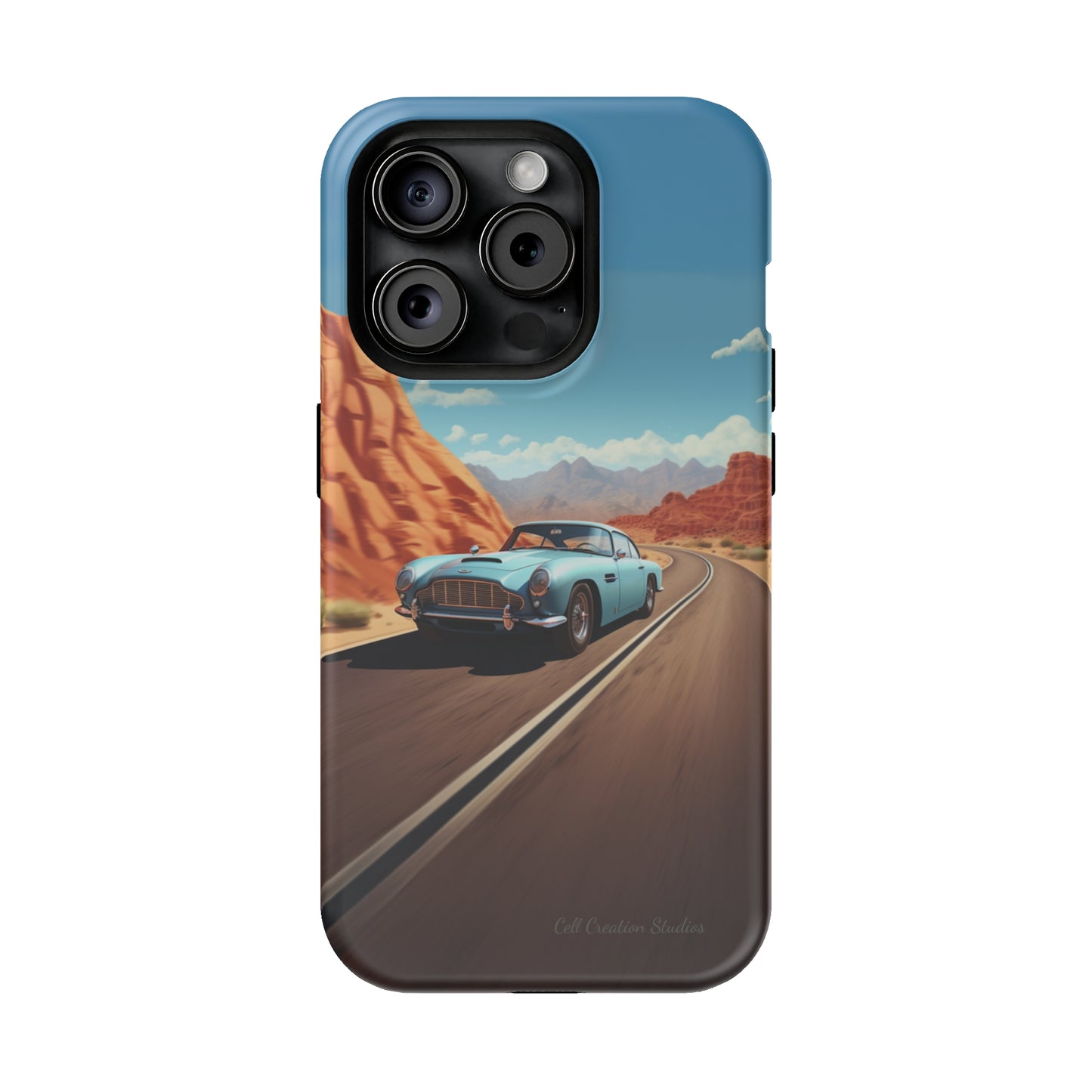 "Silver Racing Legend" -MagSafe Tough iPhone Cases