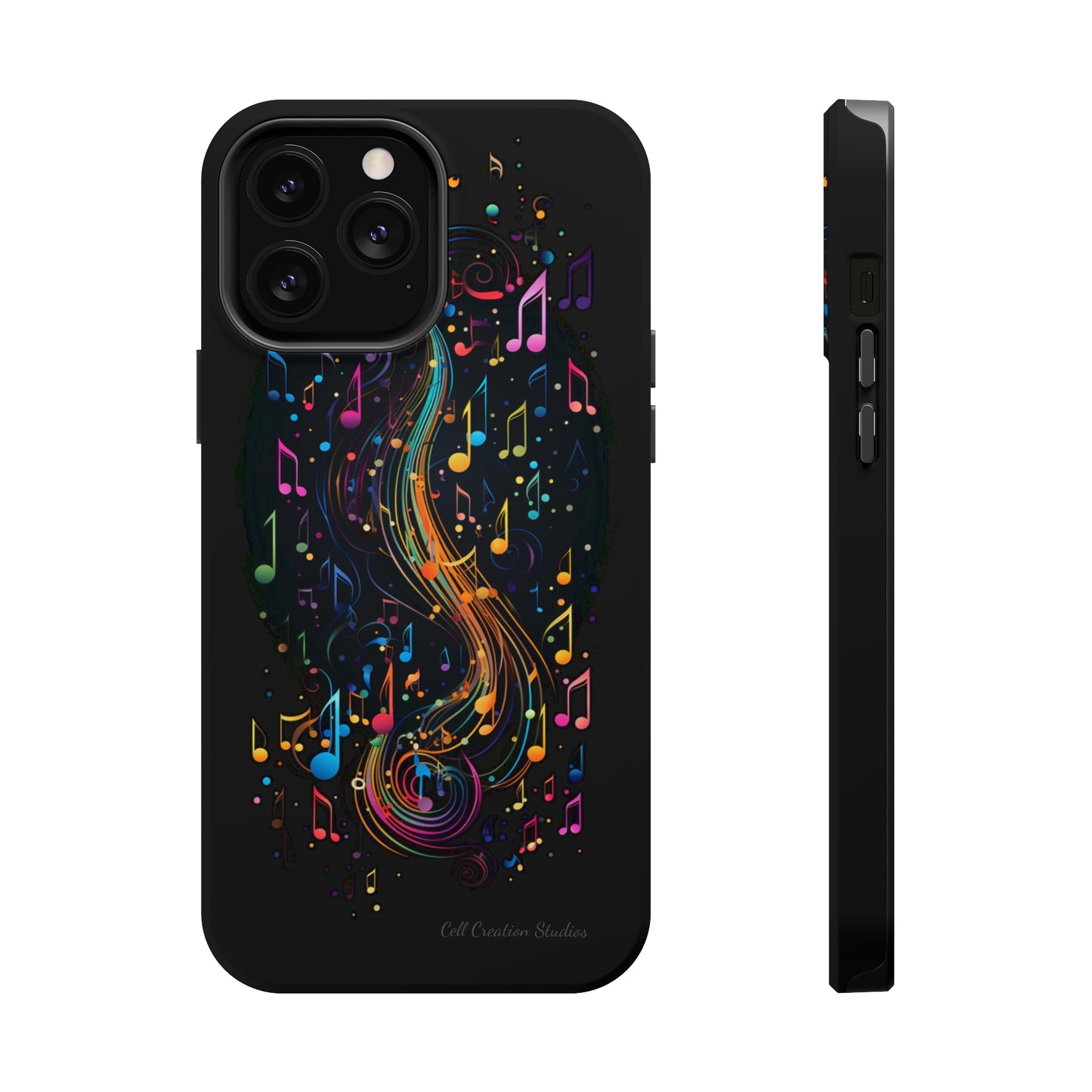 Elevate Your Style and Passion for Music with Our "Harmonious Notes" Cell Phone Case -MagSafe Tough Cases