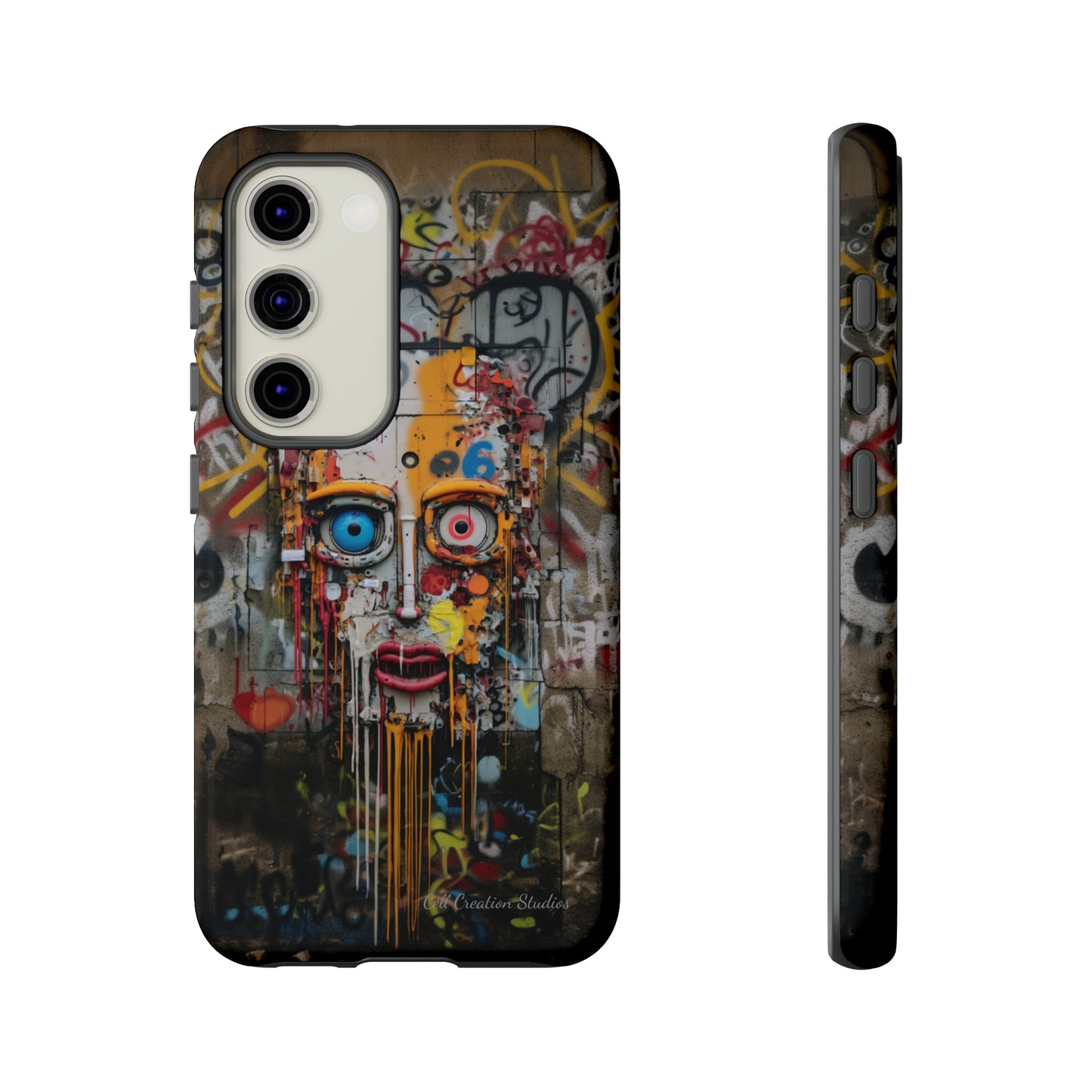 "Urban Graffiti Face" -Tough Phone Cases