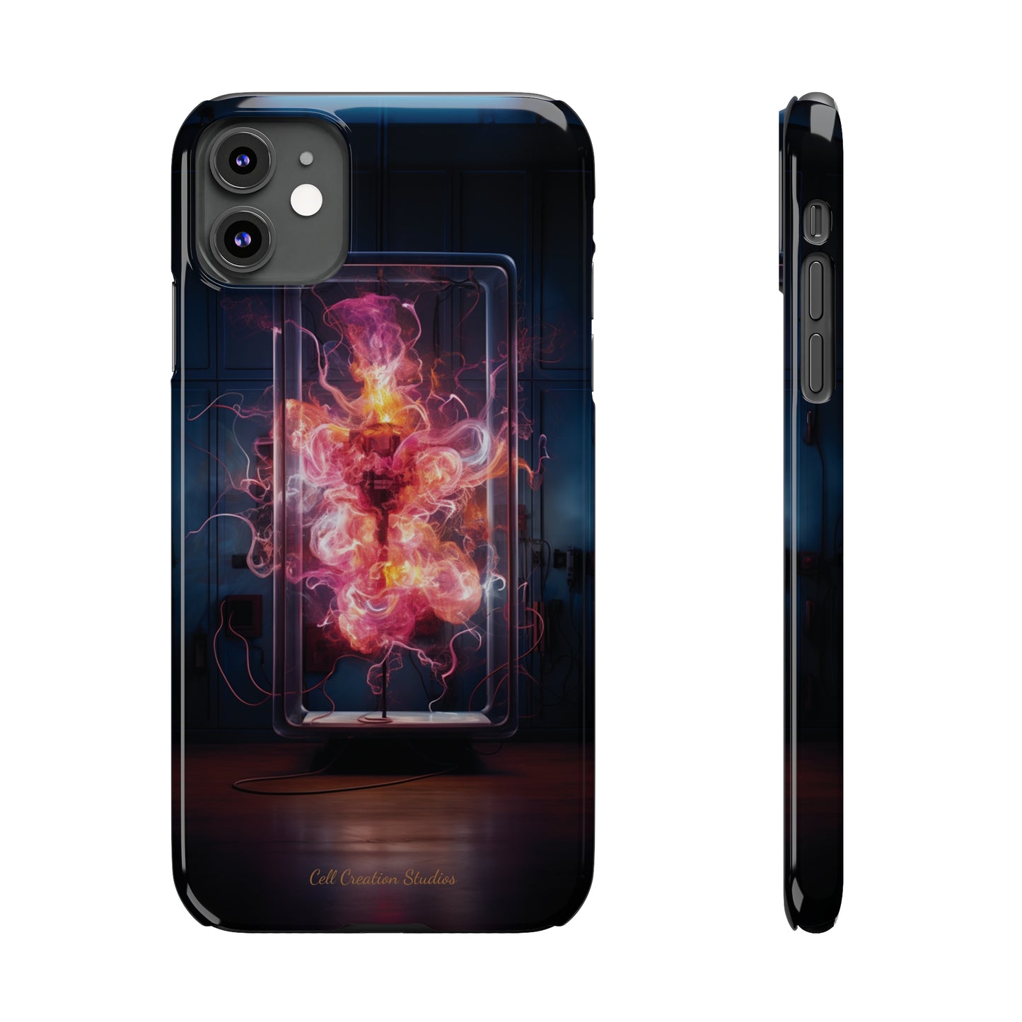 Introducing the "Ethereal Ember" Cell Phone Case – Capturing the Essence of Mystery -Slim Phone Cases