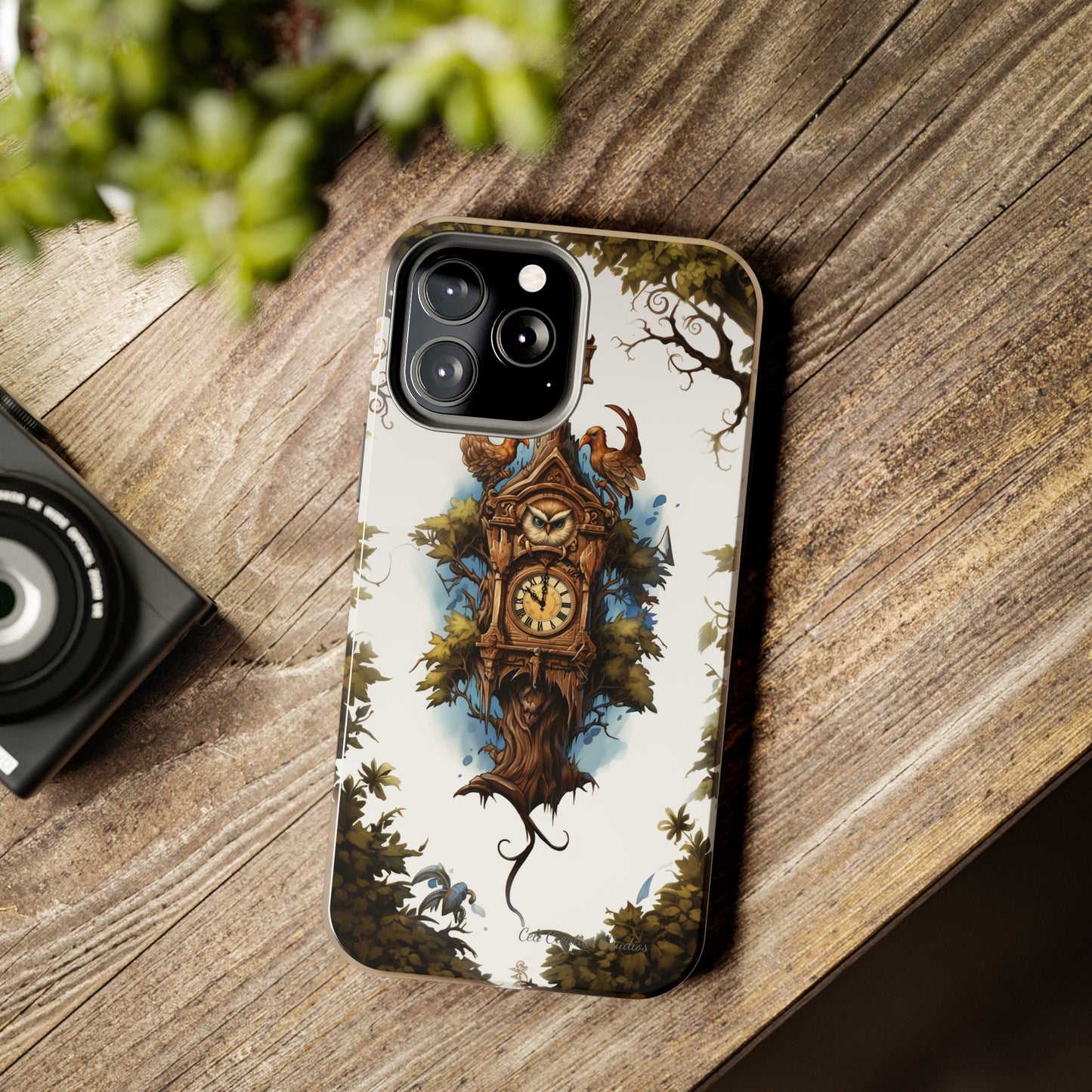 Introducing the "Timeless Charm Cuckoo Clock" Cell Phone Case – Embrace Vintage Elegance -Tough Phone Cases