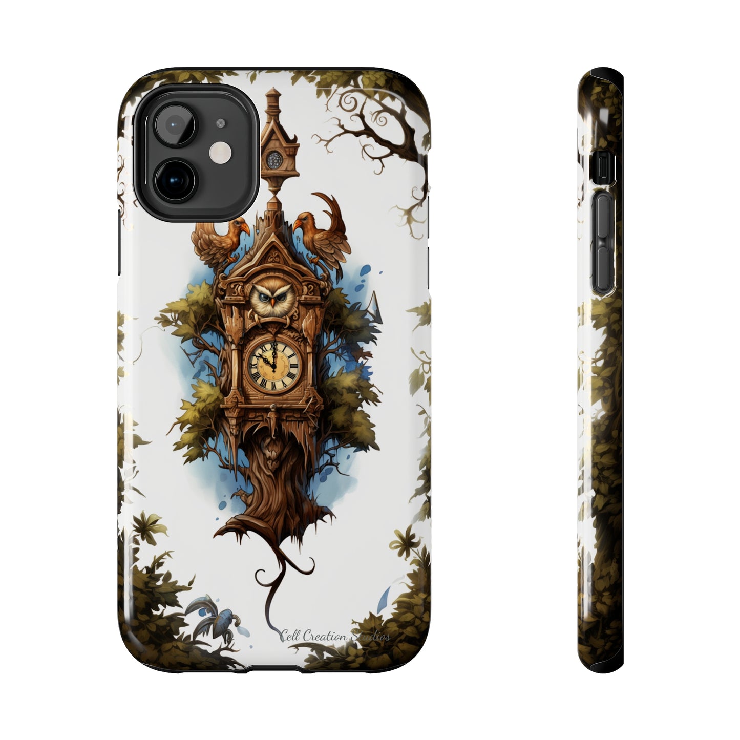 Introducing the "Timeless Charm Cuckoo Clock" Cell Phone Case – Embrace Vintage Elegance -Tough Phone Cases