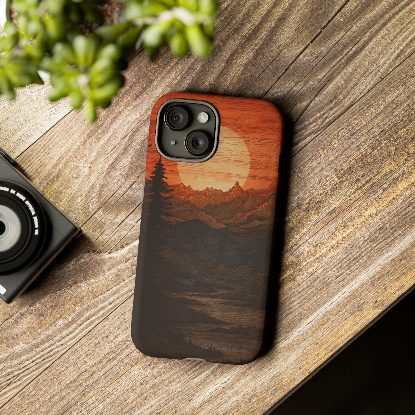 The "Sunset Mountains" Phone Case -Tough Cases