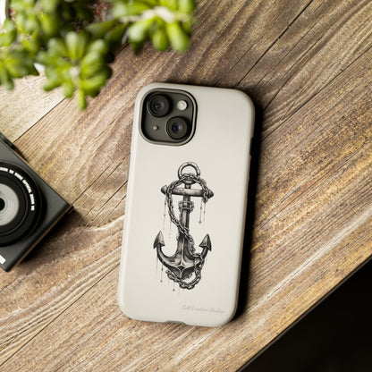 "Nautical Elegance Anchor" -Tough iPhone Cases