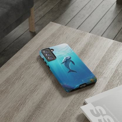 The "Dolphin Serenity" -Tough Samsung Phone Cases