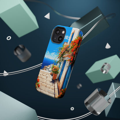 "Mediterranean Bliss Horizon" -MagSafe Tough iPhone Cases