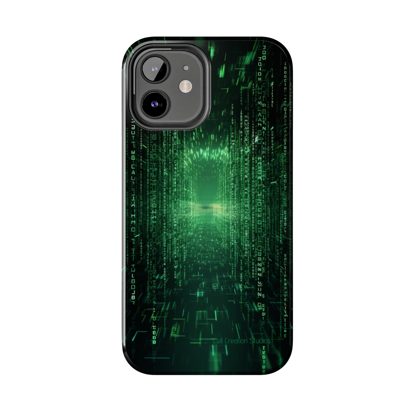 Introducing our "Digital Code Stream" Cell Phone Case – where style meets technology for your device's protection -Tough Phone Cases