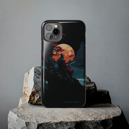 Introducing the "Moonlit Samurai Serenity" Cell Phone Case – Embrace Elegance and Strength -Tough Phone Cases