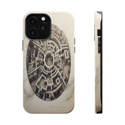 "Discover the Mystery: Maze-Inspired Cell Phone Case" -MagSafe Tough Cases