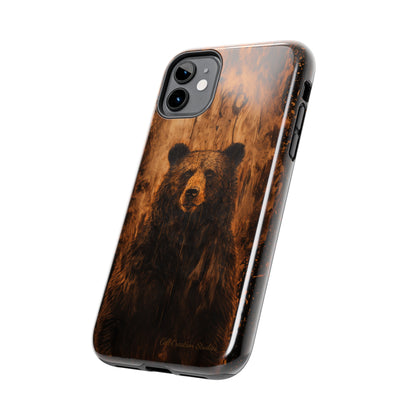 "Bear Wood Grain"-Tough Phone Cases