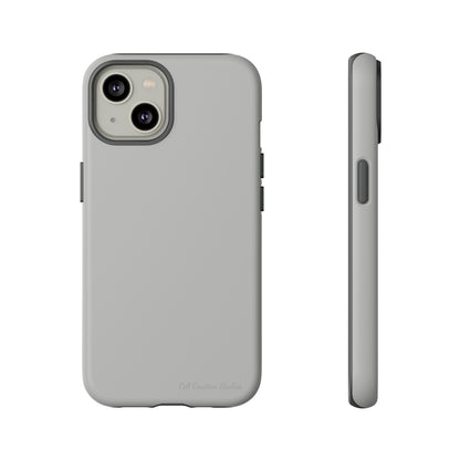 "Sleek Silver Essence" -Tough iPhone Cases