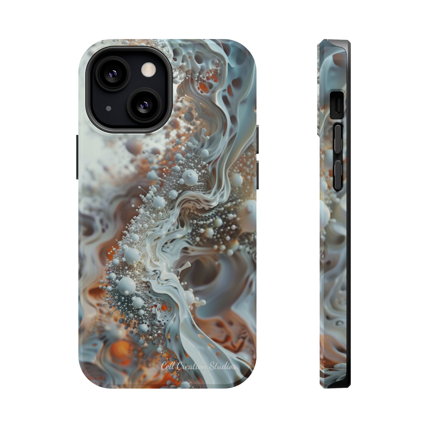 "3D Liquid Splash" -MagSafe Tough iPhone Cases