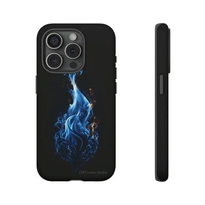 "Blue Flame" Phone Case: Ignite Your Style with Fiery Elegance -Tough Cases